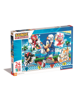 SONIC - Puzzle Maxi Super Color 24P Clementoni 1 - Culture-Pop-France