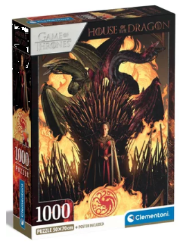 HOUSE OF THE DRAGON - Throne de Fer - Puzzle 1000P Clementoni 1 - Culture-Pop-France
