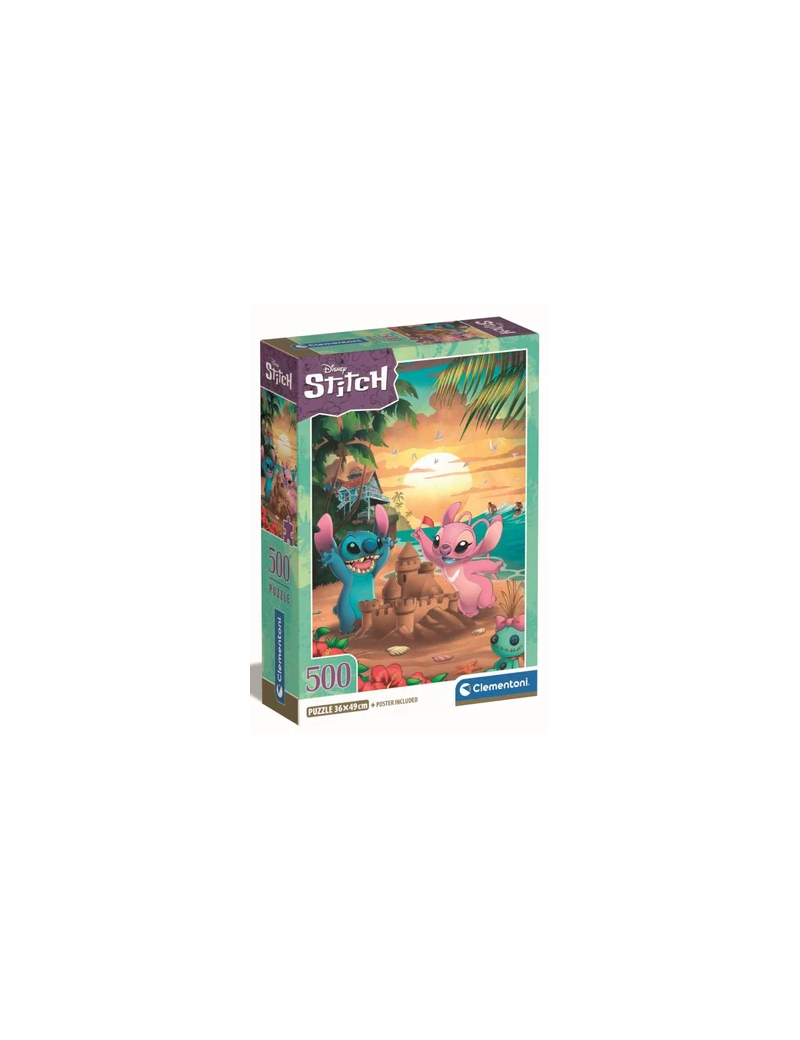 LILO & STITCH - Stitch & Angel - Puzzle 500P Clementoni 1 - Culture-Pop-France LILO & STITCH - Stitch & Angel - Puzzle 500P Clementoni 1 - Culture-Pop-France