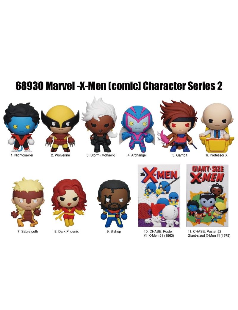 X-MEN CLASSIC - Series 2 - 3D Foam Bag Clip (Display 24 Pcs) Monogram 1 - Culture-Pop-France X-MEN CLASSIC - Series 2 - 3D Foam Bag Clip (Display 24 Pcs) Monogram 1 - Culture-Pop-France