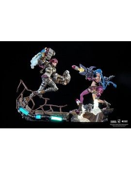 LEAGUE OF LEGENDS - Jinx & Vi - Pack 2 Statuettes 1/6 PureArts 1 - Culture-Pop-France