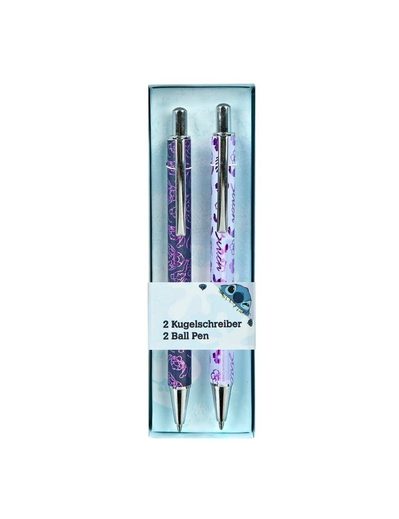 STITCH - Watercolor - Gift Box de 2 Stylos-Bille 1 - Culture-Pop-France STITCH - Watercolor - Gift Box de 2 Stylos-Bille 1 - Culture-Pop-France