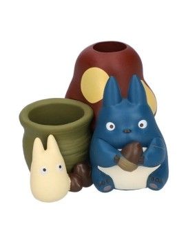 MON VOISIN TOTORO - Totoro Bleu & Blanc - Figurine Pot à crayon 4.5cm Benelic / Studio Ghibli 1 - Culture-Pop-France