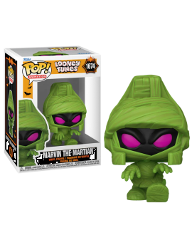 LOONEY TUNES HALLOWEEN - POP Animation N° 1674 - Marvin (Momie) Funko 1 - Culture-Pop-France