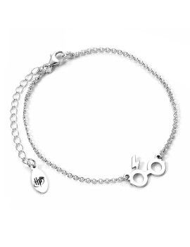 HARRY POTTER - Lunettes & Eclair - Bracelet Argent Carat 1 - Culture-Pop-France