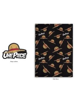 ONE PIECE - Chapeau de paille - Couverture Corail 100x140cm   Coussin AyMax 1 - Culture-Pop-France