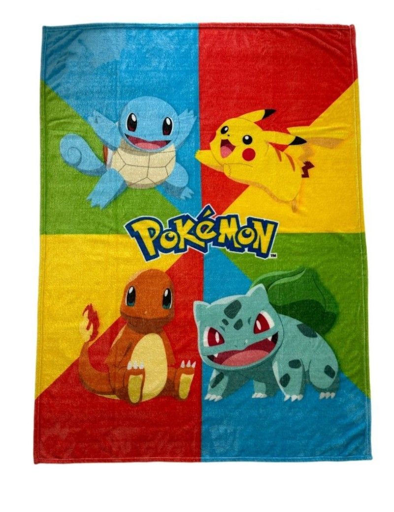 POKEMON & Friends - Plaid en Polaire Coral 130x180cm 1 - Culture-Pop-France POKEMON & Friends - Plaid en Polaire Coral 130x180cm 1 - Culture-Pop-France