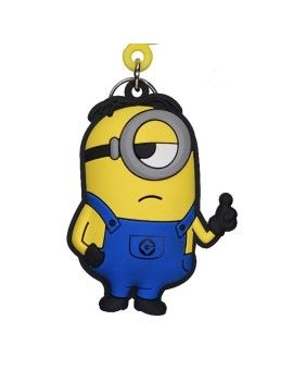 MINIONS - Stuart - Porte-clés Sac à dos Soft Touch Monogram 1 - Culture-Pop-France