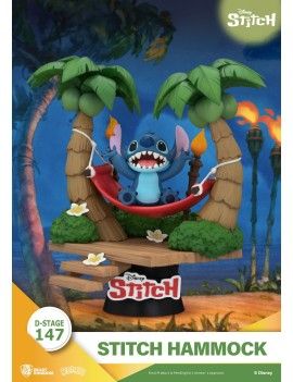 LILO & STITCH - Stitch "Hamac" - Diorama D-Stage 14cm Beast Kingdom 1 - Culture-Pop-France