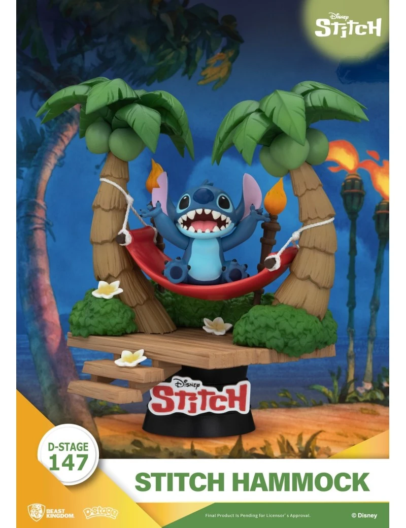 LILO & STITCH - Stitch "Hamac" - Diorama D-Stage 14cm Beast Kingdom 1 - Culture-Pop-France LILO & STITCH - Stitch "Hamac" - Diorama D-Stage 14cm Beast Kingdom 1 - Culture-Pop-France