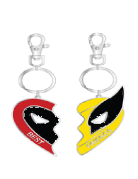 DEADPOOL vs WOLVERINE - Set de 2 Portes-Clé BFF en Métal Peershardy 1 - Culture-Pop-France