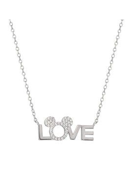 MINNIE - Love - Collier en Laiton Plaqué Argent Peershardy 1 - Culture-Pop-France
