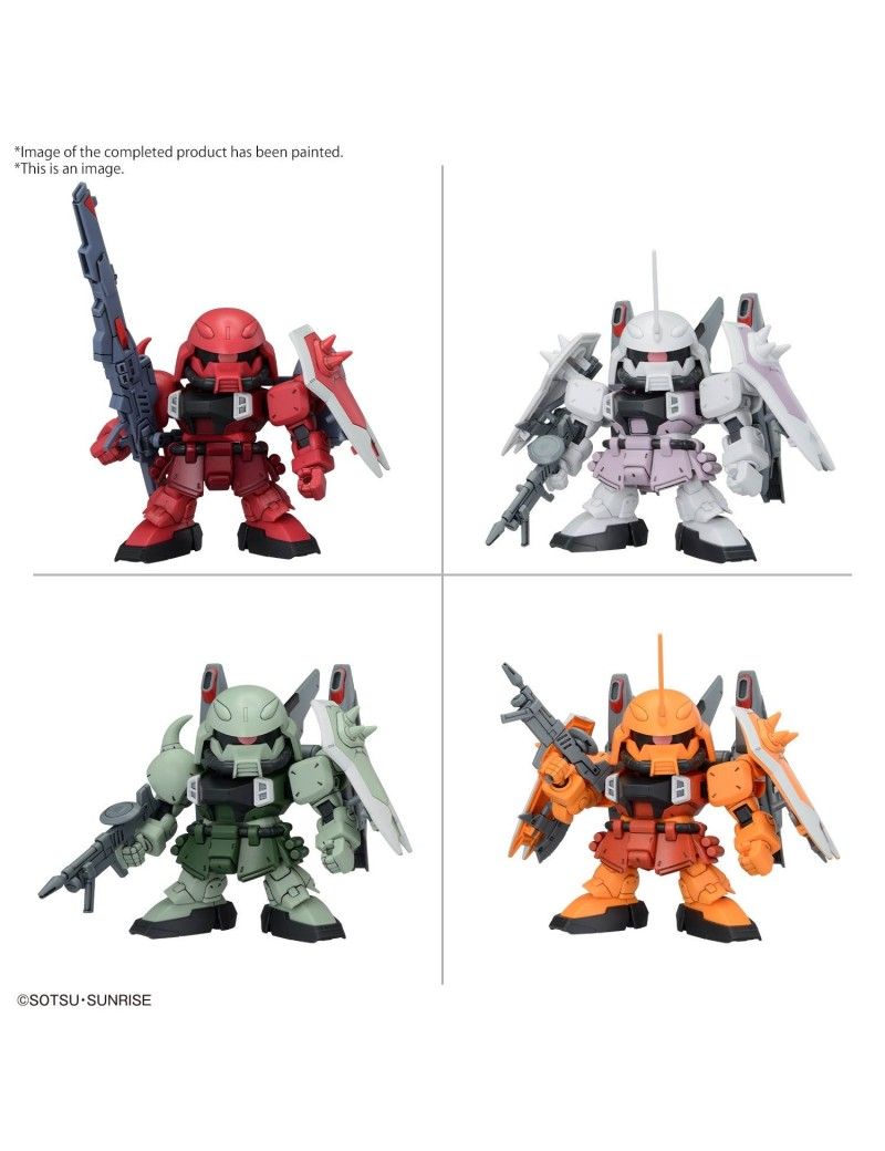 GUNDAM - BB Senshi ZGMF Zaku Series Set - Model Kit Bandai Model Kit 1 - Culture-Pop-France GUNDAM - BB Senshi ZGMF Zaku Series Set - Model Kit Bandai Model Kit 1 - Culture-Pop-France