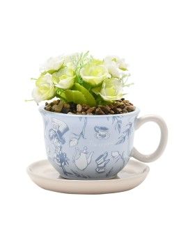 ALICE AUX PAYS DES MERVEILLES - Tasse Décorative   Fausse Plante Widdop 1 - Culture-Pop-France