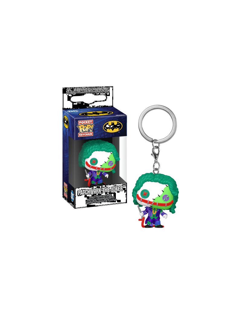 DC PATCHWORK - Pocket Pop Keychains - Joker Funko 1 - Culture-Pop-France DC PATCHWORK - Pocket Pop Keychains - Joker Funko 1 - Culture-Pop-France
