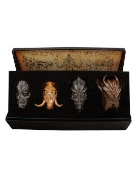 ELDER SCROLLS V SKYRIM -Set 4 Masques de Prêtre Dragon Edition Limitée Fanattik 1 - Culture-Pop-France