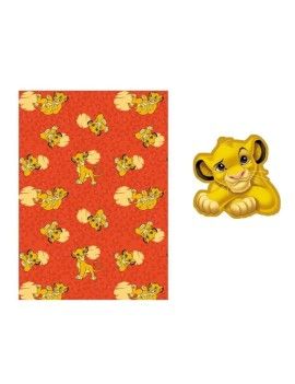 LE ROI LION - Simba - Couverture Corail 100x140cm   Coussin AyMax 1 - Culture-Pop-France
