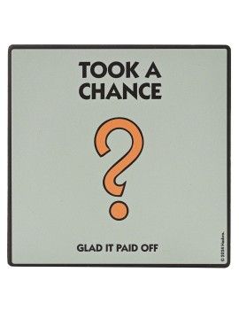 MONOPOLY - Took a Chance - Sous Verre Carré en Céramique Widdop 1 - Culture-Pop-France