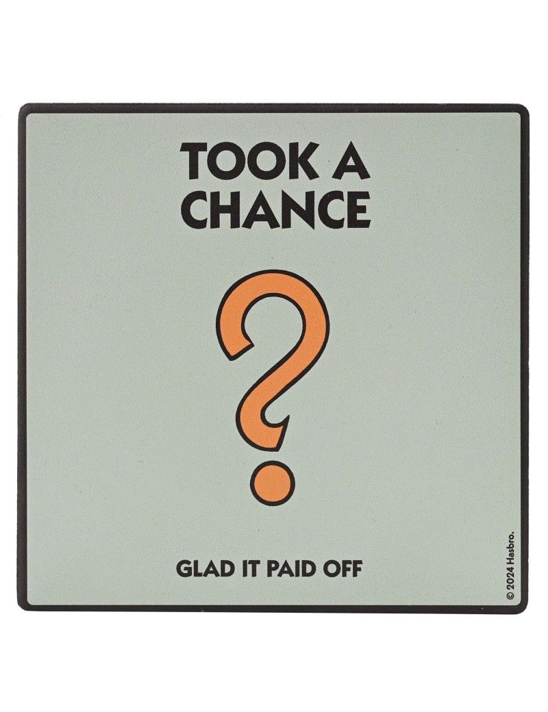 MONOPOLY - Took a Chance - Sous Verre Carré en Céramique Widdop 1 - Culture-Pop-France MONOPOLY - Took a Chance - Sous Verre Carré en Céramique Widdop 1 - Culture-Pop-France