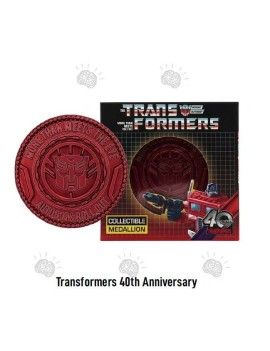 TRANSFORMERS - 40th Anniversary - Médaillon Edition Limitée Fanattik 1 - Culture-Pop-France