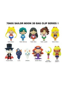 SAILOR MOON - Series 1 - 3D Foam Bag Clip (Display 24 Pcs) Monogram 1 - Culture-Pop-France