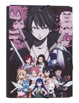 FAIRY TAIL - Farde à Rabats Premium avec Elastiques A4 Grupo Erik 1 - Culture-Pop-France