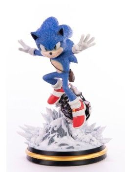 SONIC THE HEDGEHOG 2 - Sonic Mountain Chase - Statuette 34cm First4Figures 1 - Culture-Pop-France