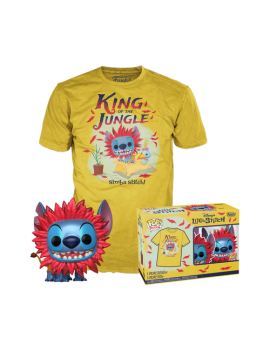 STITCH COSTUME - Booble Head POP N° XXX - Simba  T-shirt (S) Funko Tees 1 - Culture-Pop-France