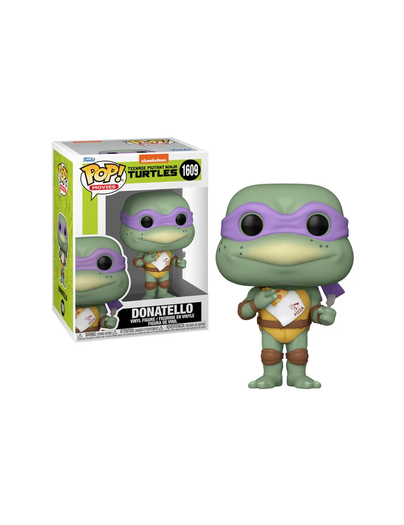 LES TORTUES NINJAS - POP Movie N° 1609 - Donatello avec Pizza Funko 1 - Culture-Pop-France LES TORTUES NINJAS - POP Movie N° 1609 - Donatello avec Pizza Funko 1 - Culture-Pop-France