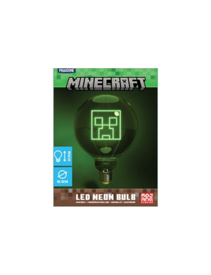 MINECRAFT - Creeper - Ampoule Néon LED Paladone 1 - Culture-Pop-France MINECRAFT - Creeper - Ampoule Néon LED Paladone 1 - Culture-Pop-France