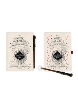 HARRY POTTER - Notebook A5 Premium Lumineux   Stylo Baguette Grupo Erik 1 - Culture-Pop-France