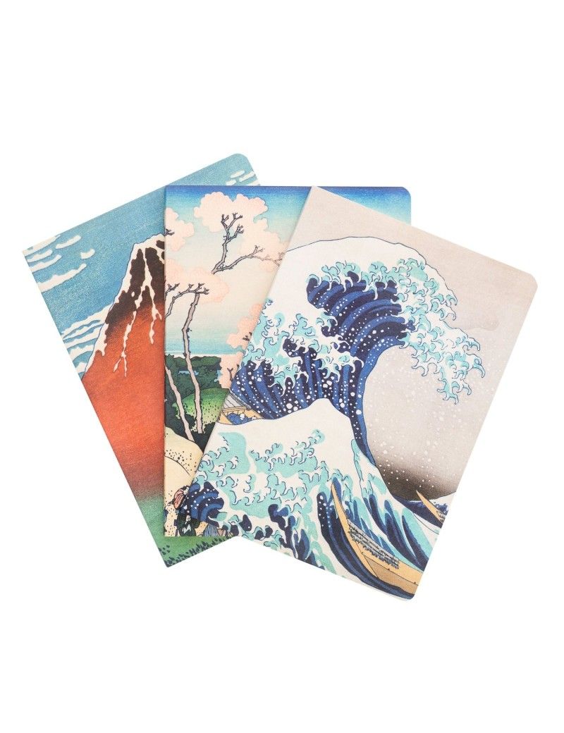 HOKUSAI - La Grande Vague - Pack de 3 Notebooks - Format A5 Grupo Erik 1 - Culture-Pop-France HOKUSAI - La Grande Vague - Pack de 3 Notebooks - Format A5 Grupo Erik 1 - Culture-Pop-France