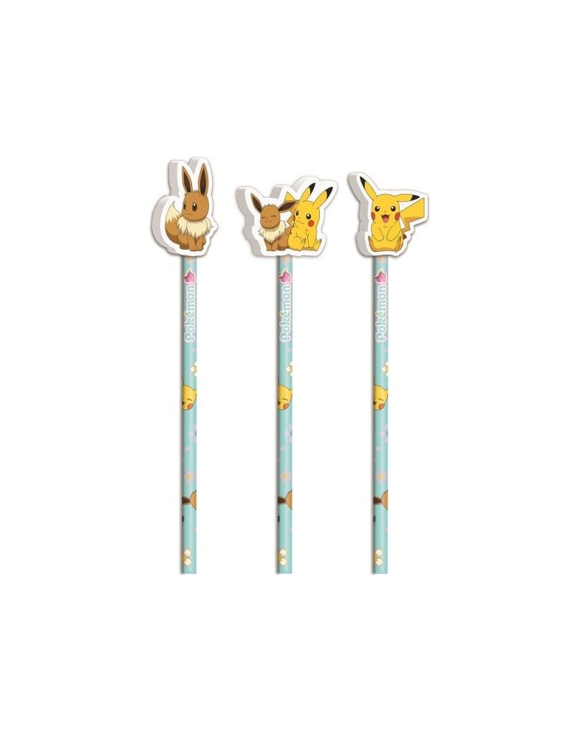 POKEMON - Collection Flower - Set de 3 Crayons avec Topper CYP 1 - Culture-Pop-France POKEMON - Collection Flower - Set de 3 Crayons avec Topper CYP 1 - Culture-Pop-France