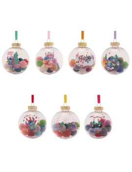 STITCH - Set de 7 Boules de Noël Pompom Widdop 1 - Culture-Pop-France