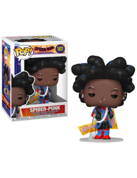 SPIDER-MAN ATSV - POP Marvel N° 1411 - Spider-Punk (Sans Masque) Funko 1 - Culture-Pop-France
