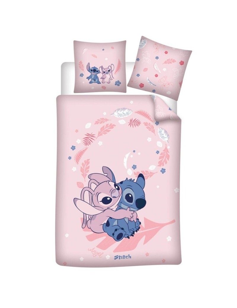 LILO & STITCH - Stitch & Angel - Parure de lit 140x200cm 65x65cm AyMax 1 - Culture-Pop-France LILO & STITCH - Stitch & Angel - Parure de lit 140x200cm 65x65cm AyMax 1 - Culture-Pop-France