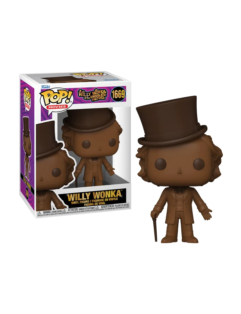 CHARLIE ET LA CHOCOLATERIE - POP Movie N°1669 - Willy Wonka (Chocolat) Funko 1 - Culture-Pop-France CHARLIE ET LA CHOCOLATERIE - POP Movie N°1669 - Willy Wonka (Chocolat) Funko 1 - Culture-Pop-France