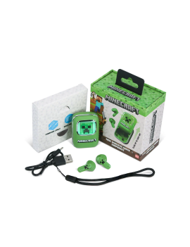 MINECRAFT - Slide Case Light Up - Earpods Audio TWS 1 - Culture-Pop-France
