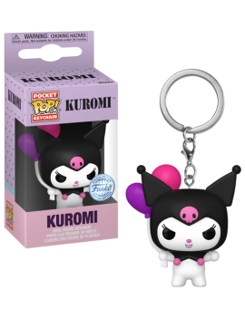 HELLO KITTY - Pocket Pop Keychains - Kuromi (avec Ballon) Funko 1 - Culture-Pop-France