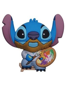 LILO & STITCH - Stitch artiste - Aimant à collectionner en mousse 3D Monogram 1 - Culture-Pop-France