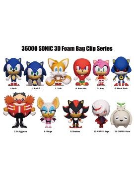 SONIC - Sonic - Charm Bag Clip (Display 24 Pcs) Monogram 1 - Culture-Pop-France