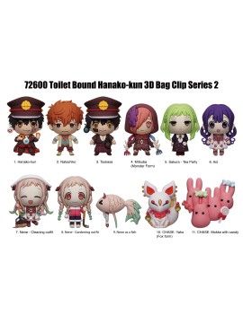 TOILET BOUND HANAKO KUN - Charm Bag Clip (Display 24 Pcs) Monogram 1 - Culture-Pop-France