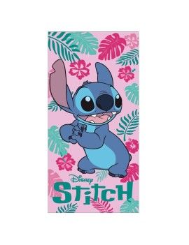 DISNEY - Stitch Fleur Rose - Serviette de Plage 70x140cm AyMax 1 - Culture-Pop-France