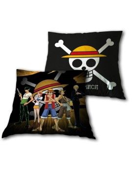 ONE PIECE - Equipage Chapeau de paille - Coussin 40X40cm AyMax 1 - Culture-Pop-France