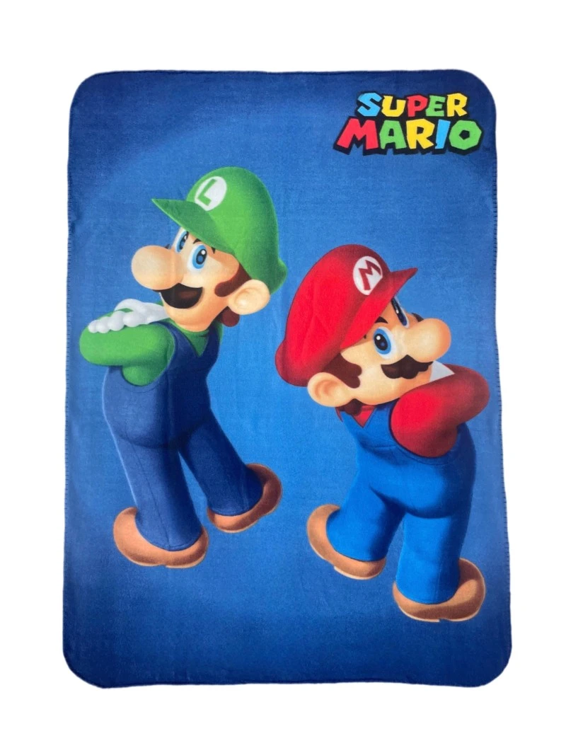 SUPER MARIO & LUIGI - Plaid en polaire 100x140cm 1 - Culture-Pop-France SUPER MARIO & LUIGI - Plaid en polaire 100x140cm 1 - Culture-Pop-France