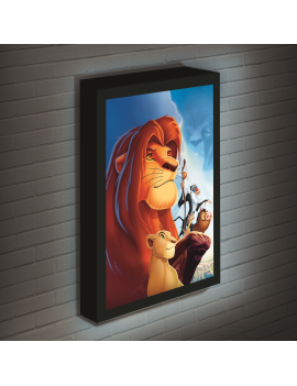 LE ROI LION - Canvas Lumineux 40X30 Cm Pyramid 1 - Culture-Pop-France