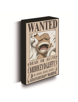 ONE PIECE - Luffy Gear 5 Wanted - Canvas Lumineux 40X30 Cm Pyramid 1 - Culture-Pop-France