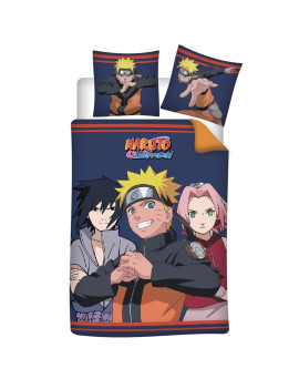 NARUTO - Friends - Parure de lit 140x200cm - '100% microfibre'