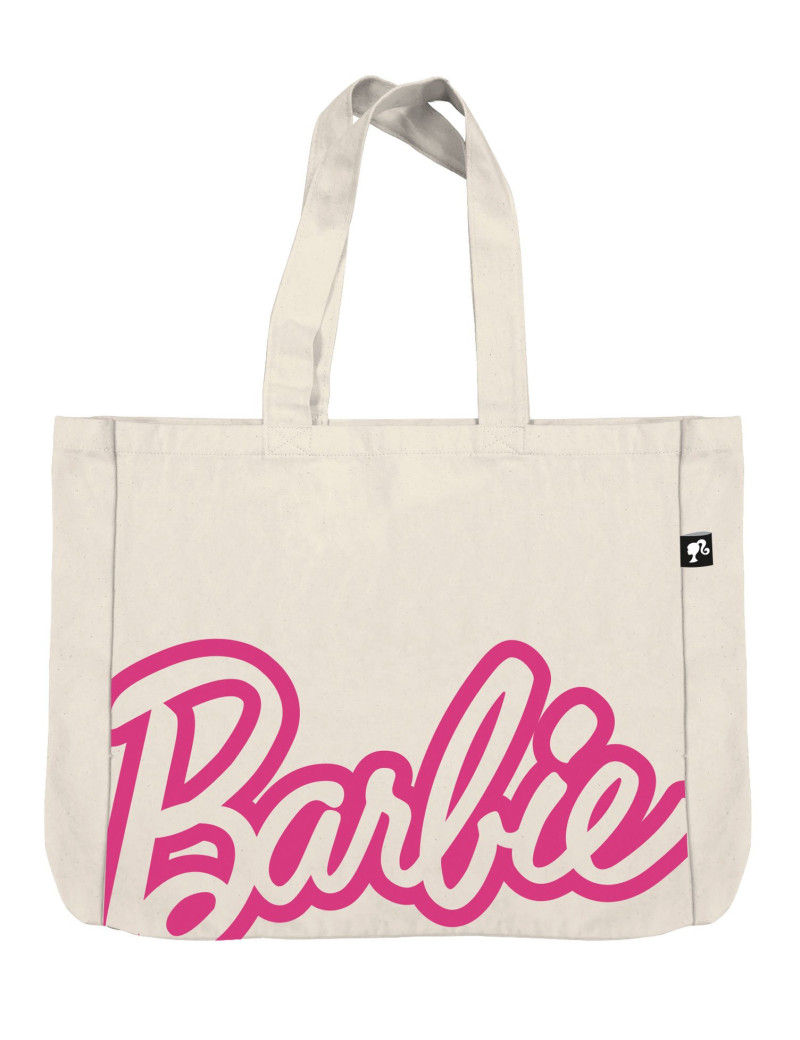 BARBIE - Logo - Tote Bag en Toile - 46x40,5x10cm BARBIE - Logo - Tote Bag en Toile - 46x40,5x10cm