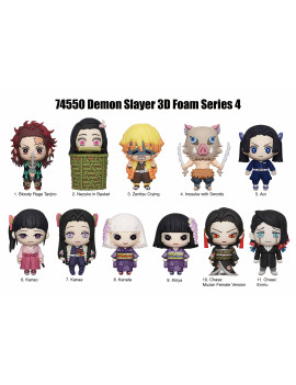 DEMON SLAYER - Series 4 - 3D Foam Bag Clip (Display 24 Pcs)